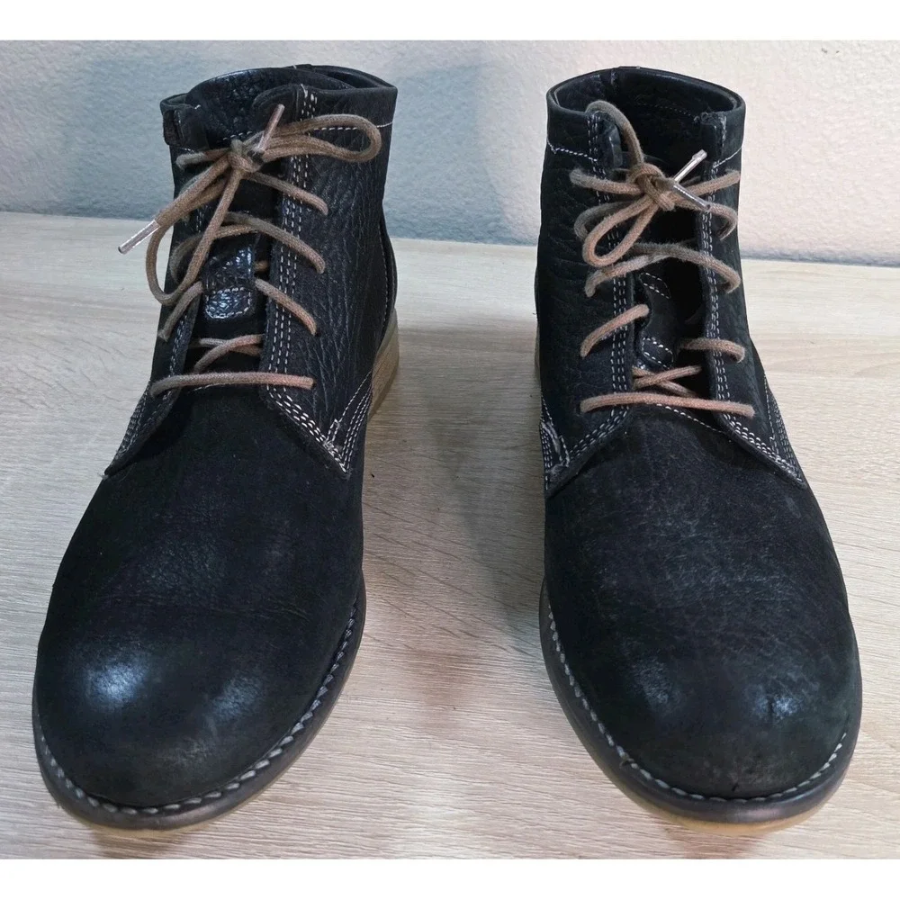 Josef Seibel Leather Chukka Ankle Boots Womens EU 37 US 6.5 Brown Comfort‎ Lace